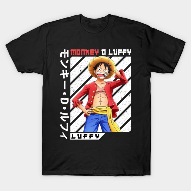 monkey d luffy T-Shirt by HokiShop